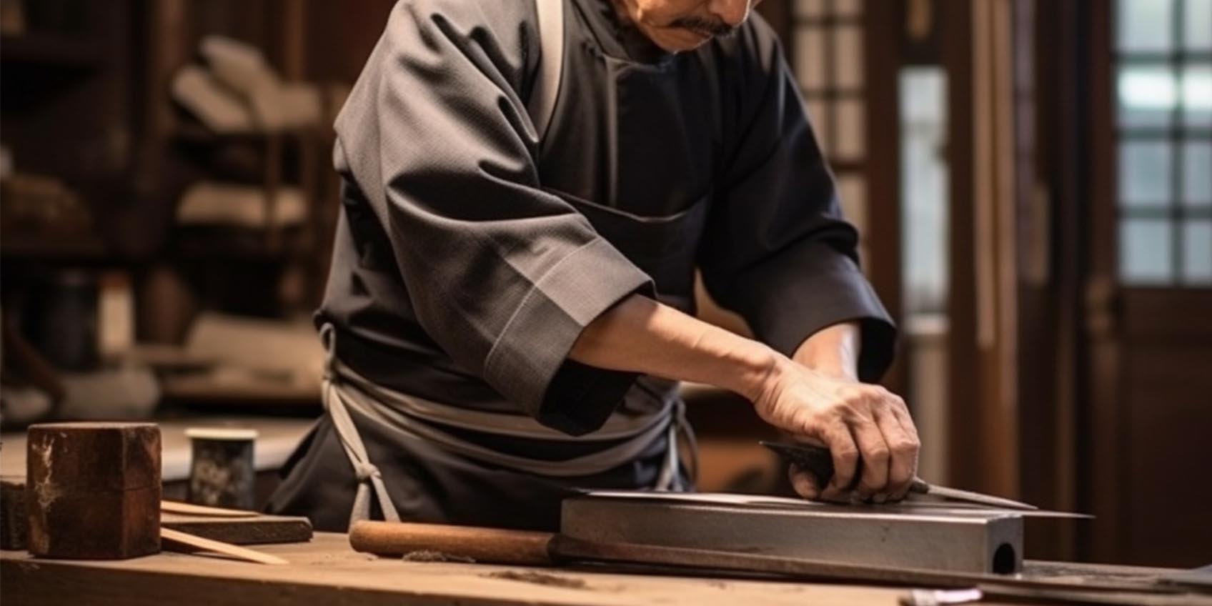 Spezialschwert: Samurai-Schwertmaterial: hochmanganhaltiger Stahl