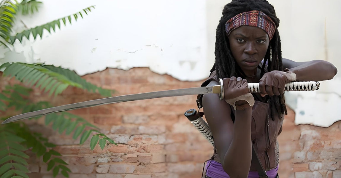 Black Friday-Angebot: Handgefertigtes Michonne Walker Dead Katana-Sammlerstück