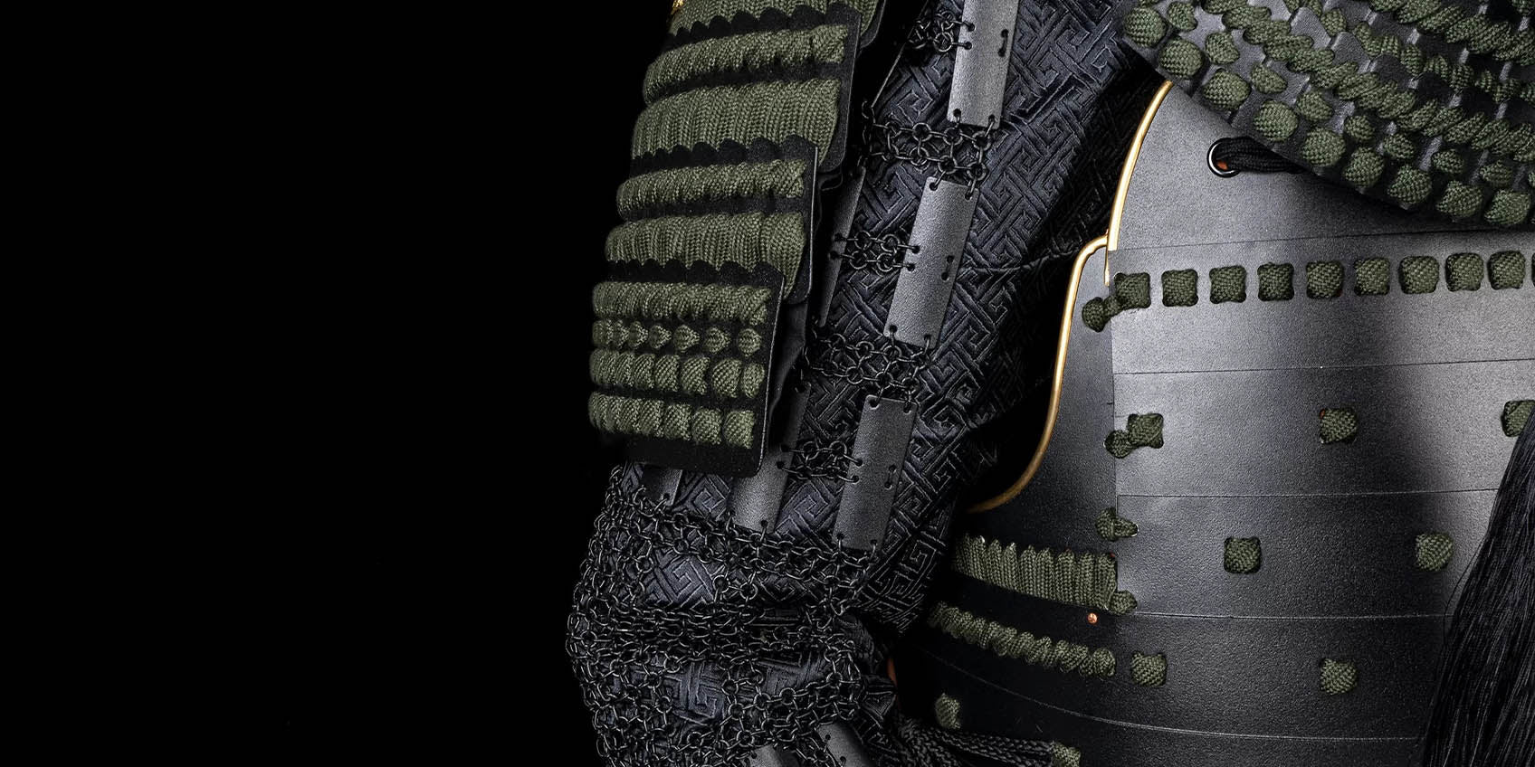 Handmade Life-Size Black Sanada Nobuyuki Samurai Armor Yoroi Set