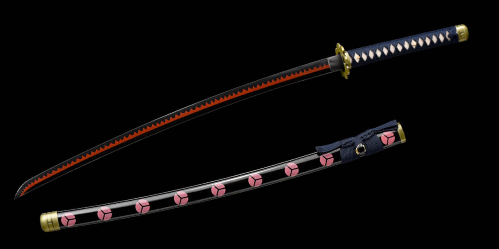 Sind Zoros Schwerter schwarze Klingen? Erkundung des handgeschmiedeten Shusui Katana