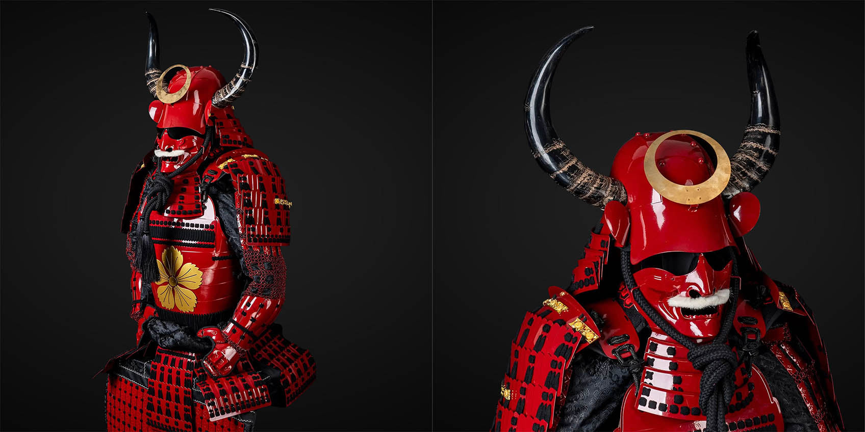 Sanada Nobuyukis Samurai-Rüstung mit roten Hörnern: Ein Symbol der Loyalität und Tapferkeit 