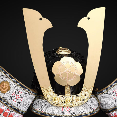 Handmade life-size Yoroi, embodying the strength of the divine bird warrior armor.

