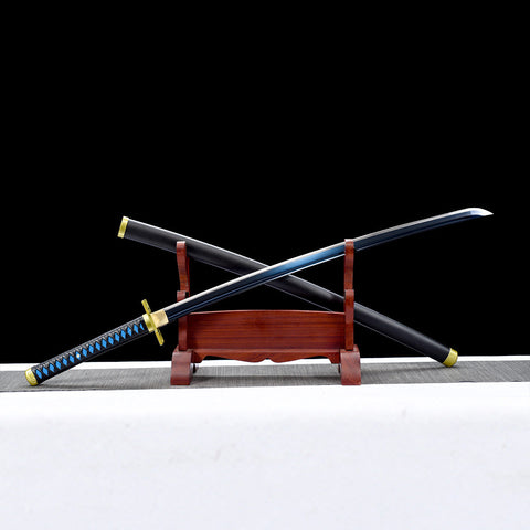 Anime sword demon slayer characters muichiro tokito Baby Bule Sword 1060 High Carbon Steel QQ-0103-g-U COOLKATANA 13