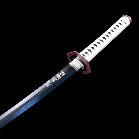 Anime sword demon slayer characters Giyuu Tomioka Nichirin Sword T10 Steel Clay Battle Ready Blade Steel QQ-1429-U COOLKATANA 8