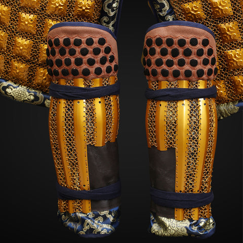 Put on the Armor of God, combining spiritual symbolism with physical armor, reflecting the divine protection and strength of the Takeda Clan, paired with the white yak-haired helmet.

