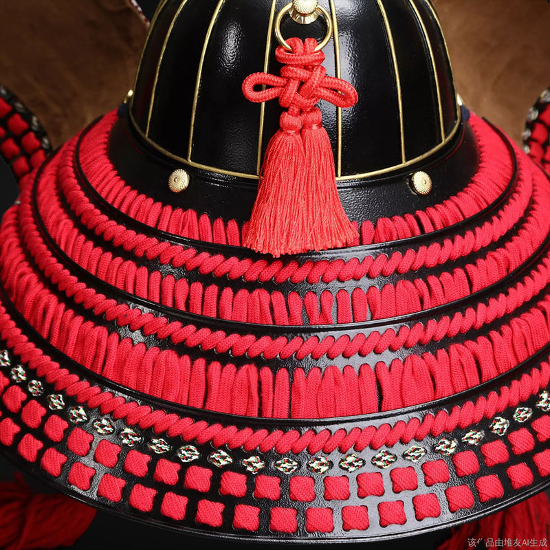 Handmade Life-Size Minamoto no Yoshitsune Samurai Armor, Yoroi with He 