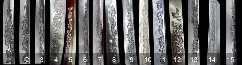 Custom Katana Pattern Design Service - Lacquer Painting & Engraving Available 