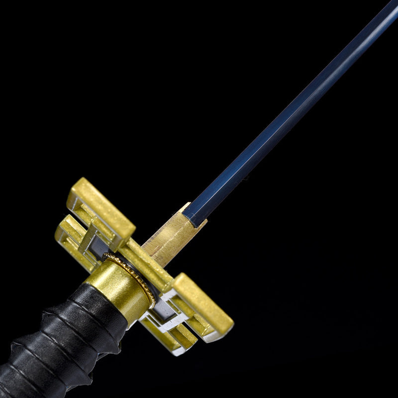 1060 Hartstahl Schwarzer Dämonentöter Muichiro Baby Bule Katana Schwert - COOLKATANA 