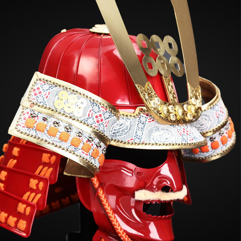 Handgefertigte lebensgroße rote Samurai-Rüstung für Yukimura Sanada mi 