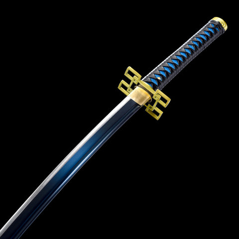 Anime sword demon slayer characters muichiro tokito Baby Bule Sword 1060 High Carbon Steel QQ-0103-g-U COOLKATANA 8