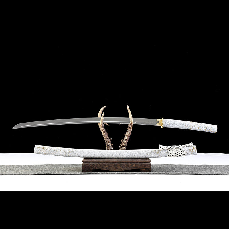 Ghost of Yotei Dark Night Golden Katana 1060 Carbon Steel Sword 