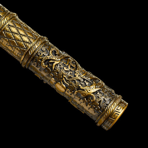 Sun Wukong Ruyi Jingu Bang Staff Replica – 150cm Stainless Steel with Gold Alloy Ends