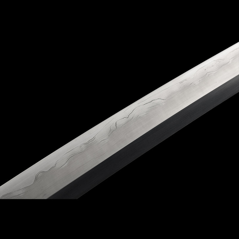 Hand Forged Anime Bleach Rukia's Katana Sword Sode No Shirayuki Honsanmai Clay Tempered Mirrorlike Blade 