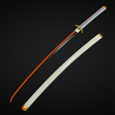 Anime sword demon slayer characters Mitsuri Kanroji Nichirin Katana Sword 1045 Carbon Steel  HY-0015-U 6