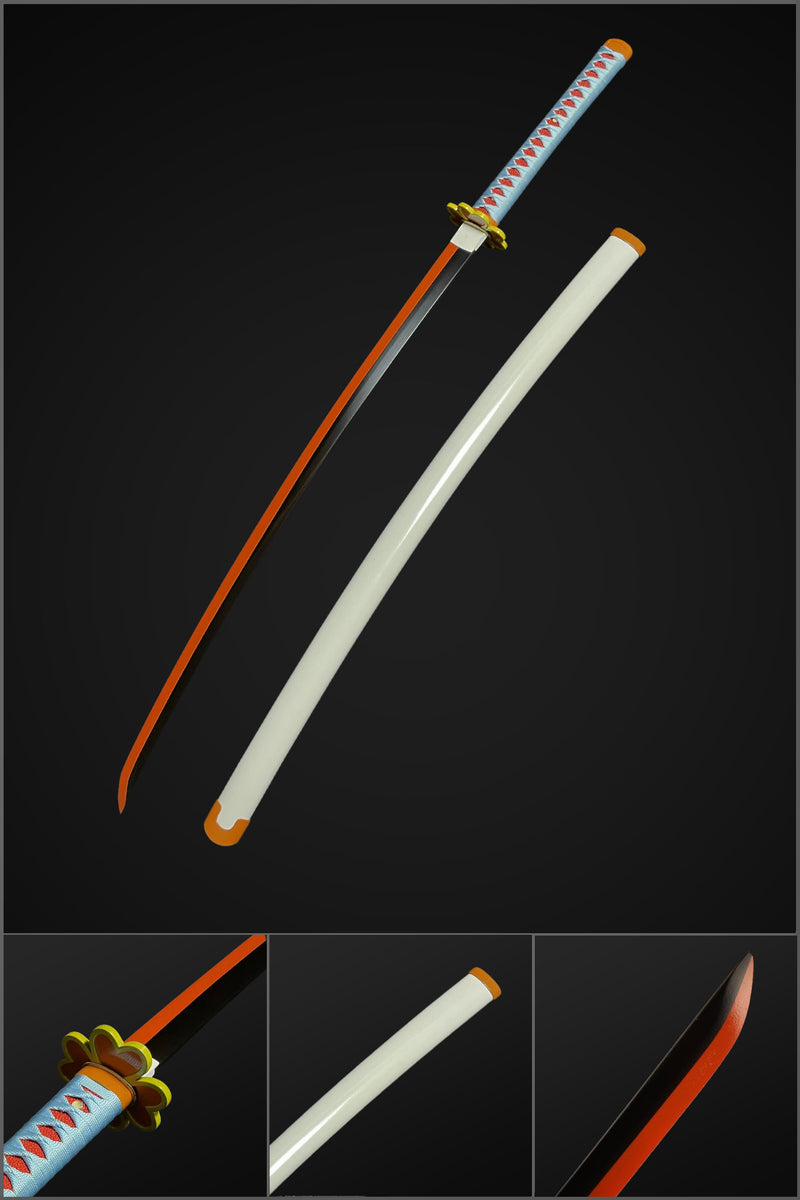 Handmade Demon Slayer Mitsuri sword Kanroji Katana Sword Replica 