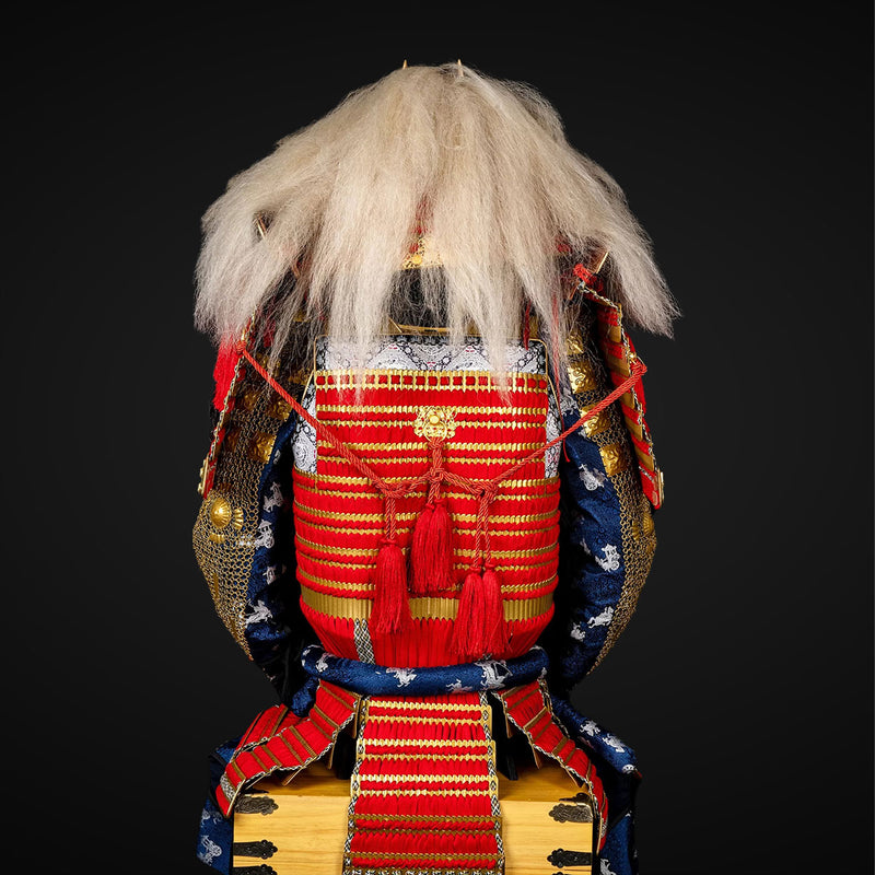 Handmade Life Size Yoroi,Takeda Clan Red Japanese Samurai Armor 