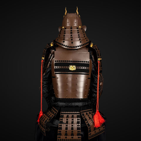 Alpine Armoring-level durability, ensuring this handcrafted brown Yoroi is both battle-ready and historically accurate.

