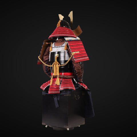 Armored Titan-Inspired Yoroi – Takeda Red Samurai Armor

