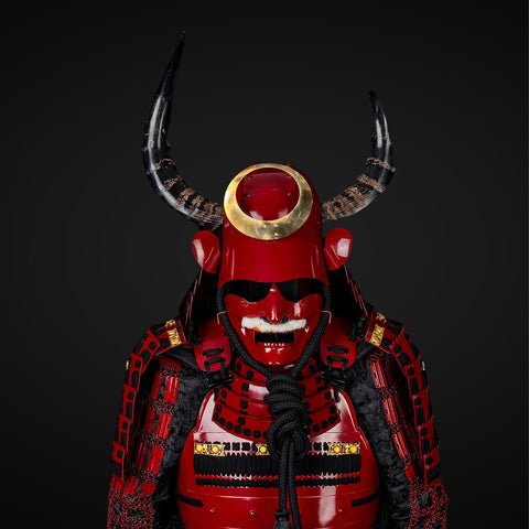 Full Red Samurai Yoroi Modeled After Annie Armored Core Aesthetic


