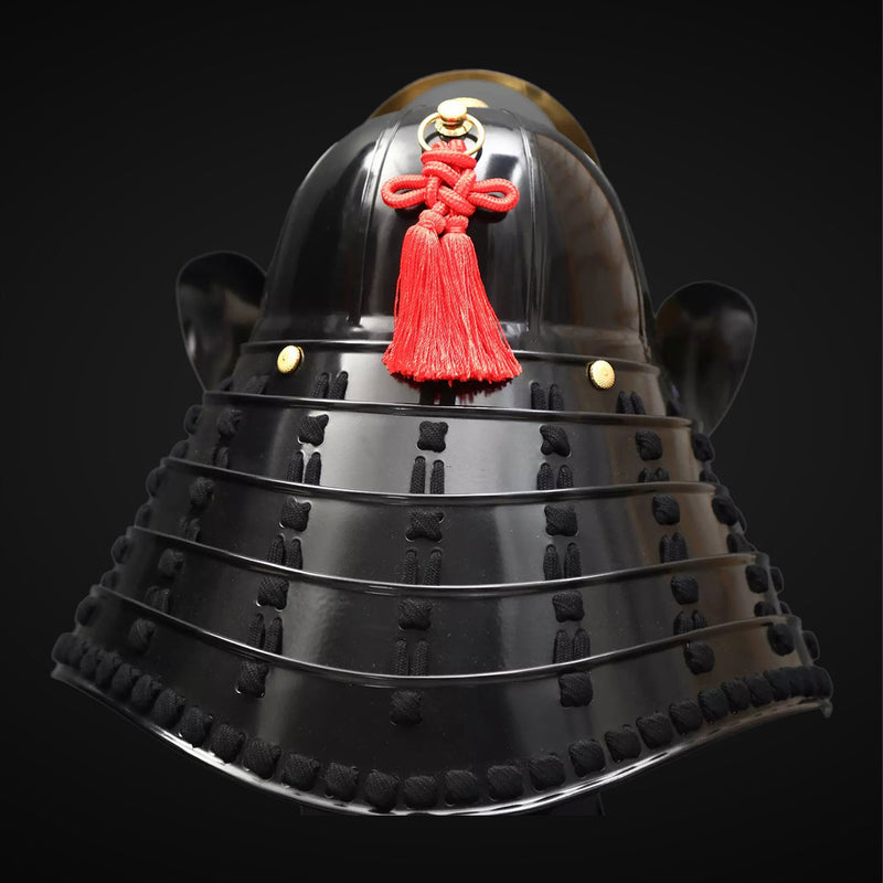 Handmade Life-Size Yoroi Oda Clan Samurai Armor with Black Kachi Helme 