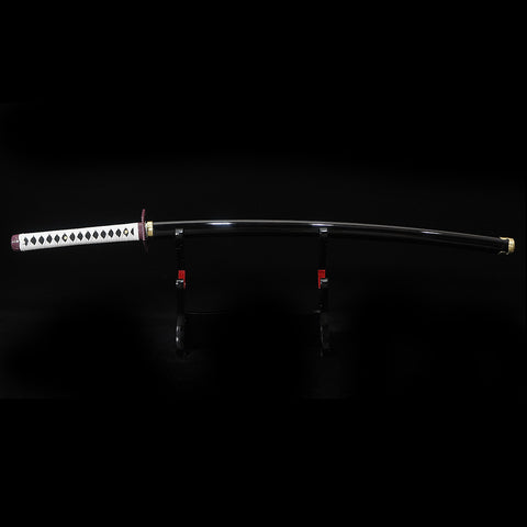 Full view of blue saya for Giyu Tomioka katana with glossy finish and fit for blade SL-1429U COOLKATANA 2