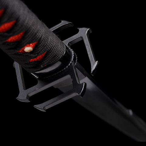 anime sword New Tensa Zangetsu ichigo bankai sword 1060 carbon steel Mini Katana bleach characters ichigo kurosaki  Tsuba Fitting-0130mini-U COOLKATANA 10