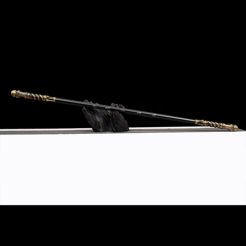 Ruyi Jingu Bang 148 cm Replika-Stab – Schwarzgoldene Affenkönig-Waffe 