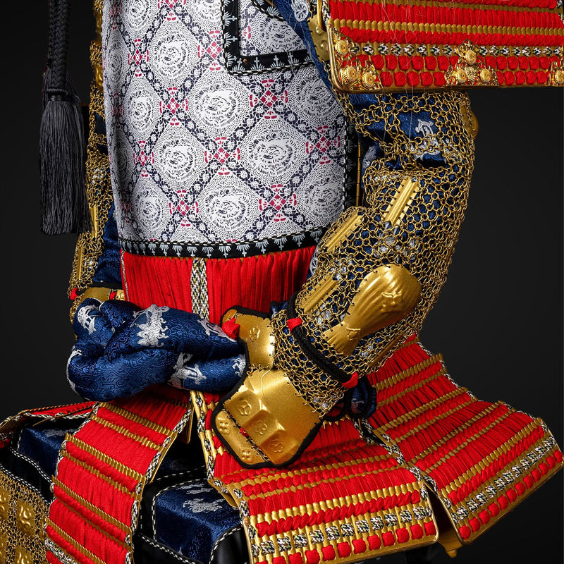 Handmade Life Size Yoroi,Takeda Clan Red Japanese Samurai Armor 