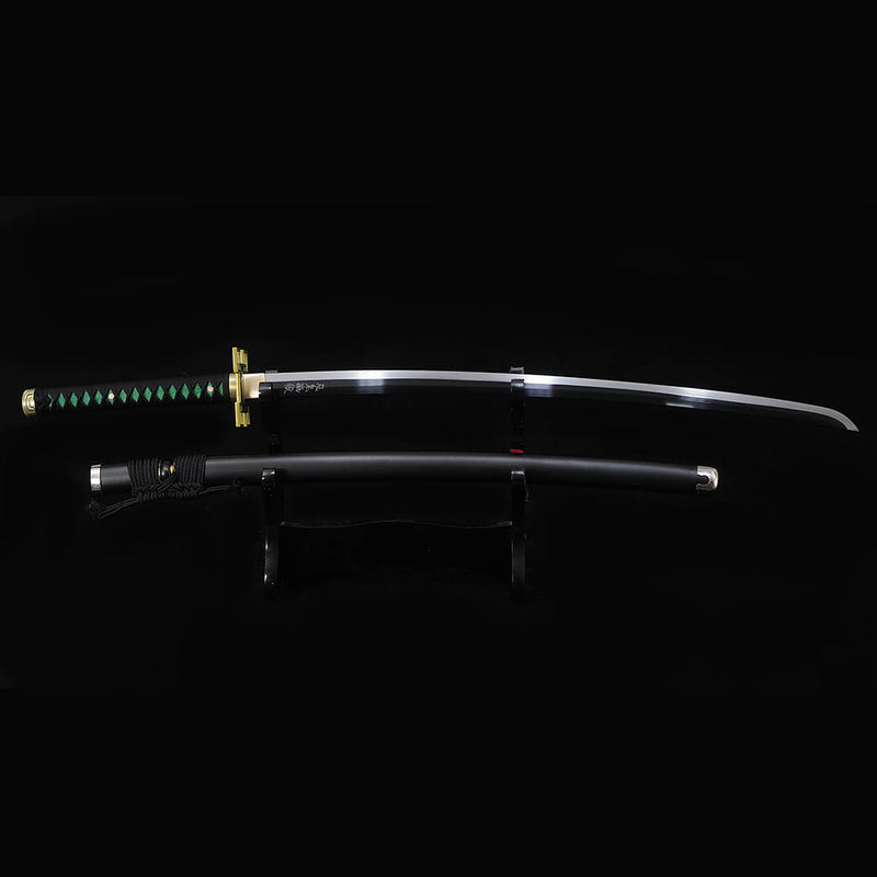 Hand-Forged Tokitou Muichirou Katana Replica – Demon Slayer Anime Swor 