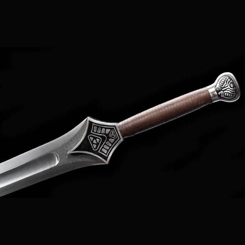 Hand-Forged Conan Mother’s Sword Replica – Damascus Steel Movie Sword 