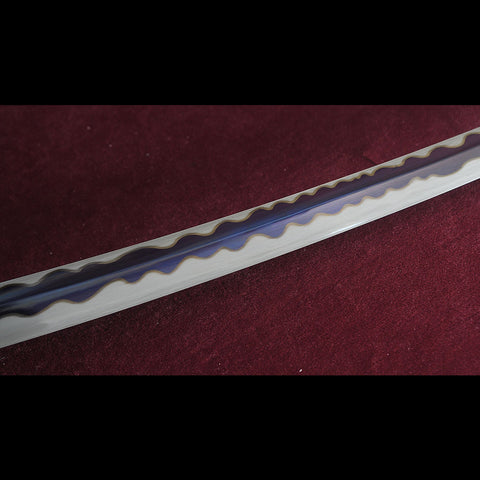 Polished blade of Sekiro katana showing smooth finish
