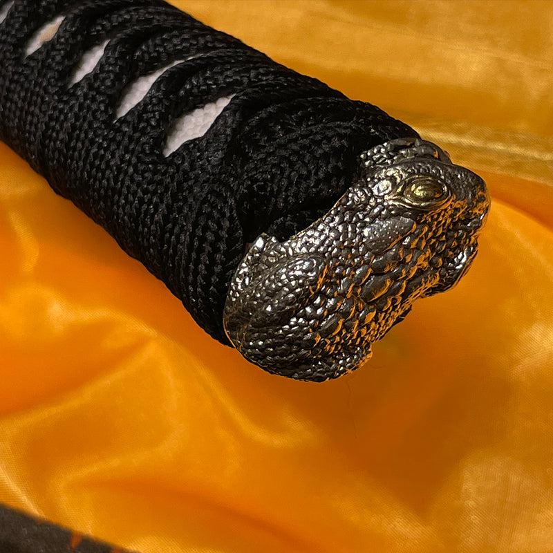 Hand Forged Japanese Wakizashi Sword Honsanmai 1095 Carbon Steel+Folde 