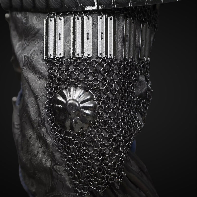 Handmade Life Size Yoroi,Tokugawa Clan Black Samurai Armor Set with He 