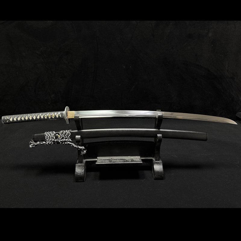 Handgeschmiedetes japanisches Samurai-Katana-Schwert aus Manganstahl,  