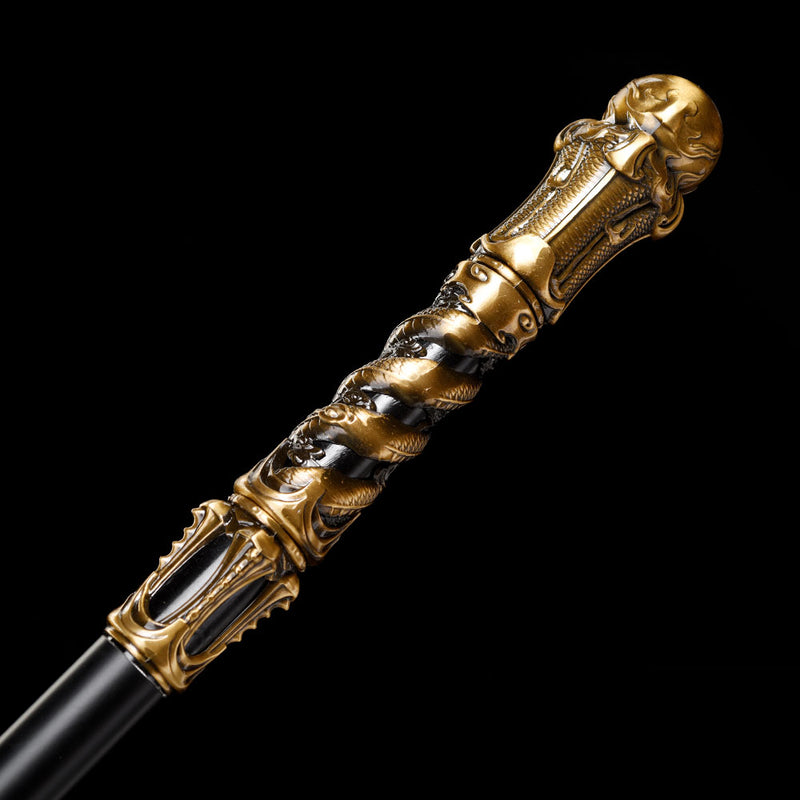 Ruyi Jingu Bang 148 cm Replika-Stab – Schwarzgoldene Affenkönig-Waffe 