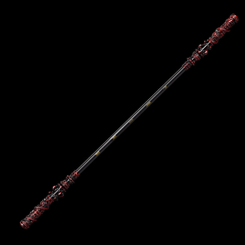 Black Myth Wukong schwarz-rote Legierung Ruyi Jingu Bang Stab Replik – 180 cm 