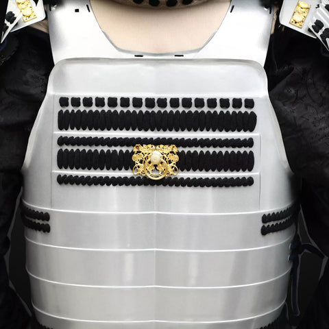 Handmade samurai armor, meticulously crafted like a medieval knight’s plate armor 5e.

