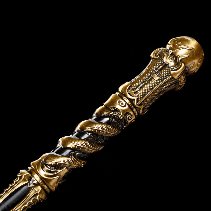 Ruyi Jingu Bang 148 cm Replika-Stab – Schwarzgoldene Affenkönig-Waffe 