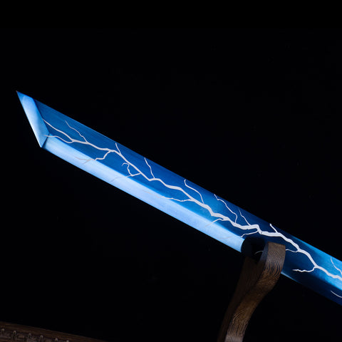 Handmade Chinese Tang Dao Sword - Manganese Steel with Wolf Head Carved-QQ03856-U-COOLKATANA