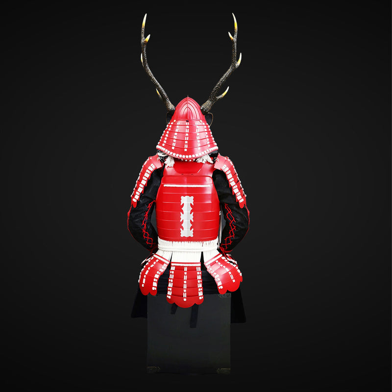 Handmade Life Size Japanese Yoroi,Red Samurai Armor for Sanada Yukimur 