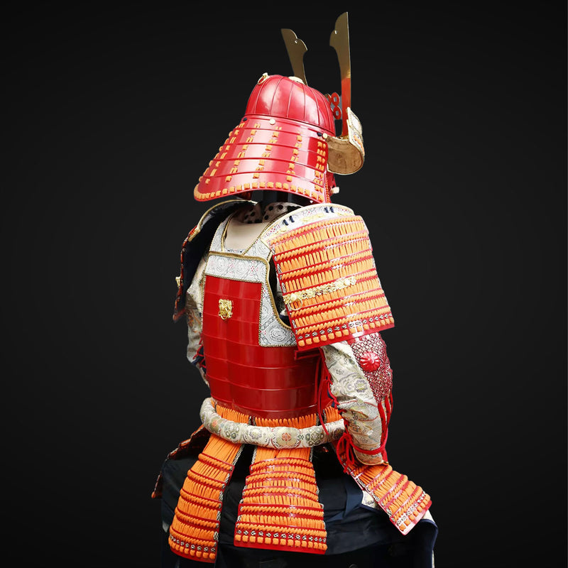 Handgefertigte lebensgroße rote Samurai-Rüstung für Yukimura Sanada mi 