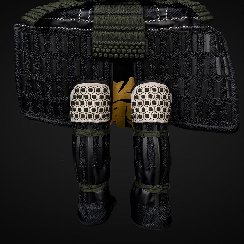 Handmade Life-Size Yoroi, Black Sanada Nobuyuki Samurai Armor Set 