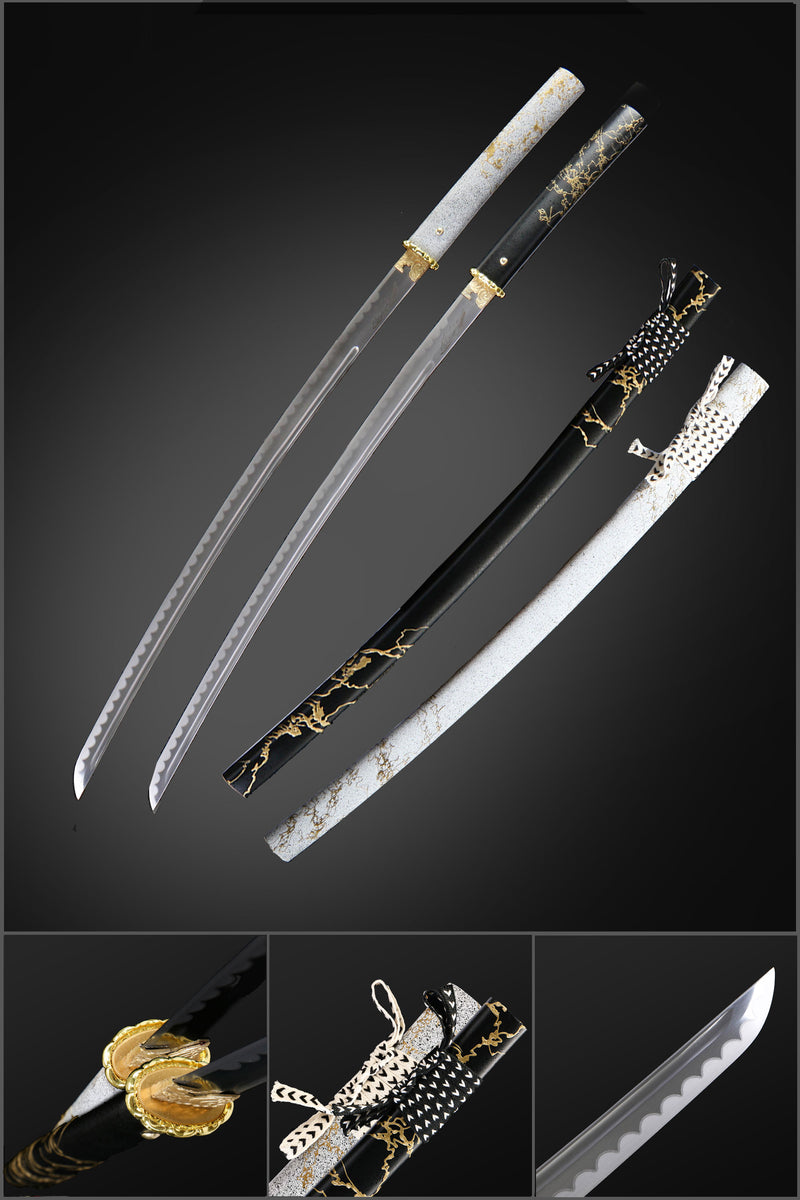 Ghost of Yotei Dark Night Gilded Katana – 1060 Hanazukuri 