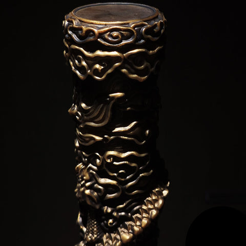 Close-up of the texture and sheen of the V2 dark iron coating V1B V1P V2