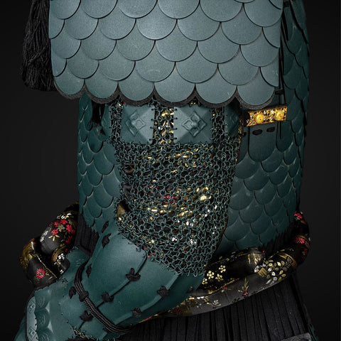 Traditional Sanada Nobuyuki Armor with Under Armor Shorts for Men Detailing

