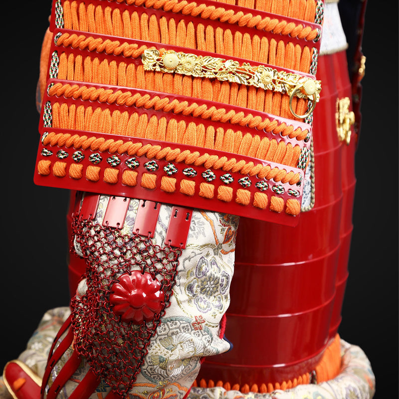 Handgefertigte lebensgroße rote Samurai-Rüstung für Yukimura Sanada mi 