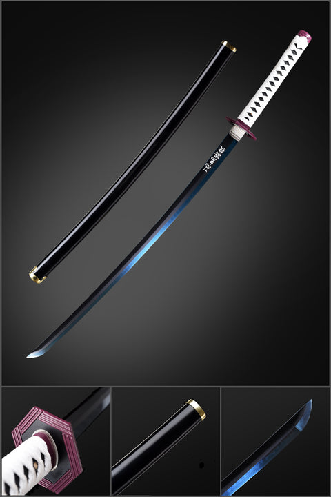 Anime sword demon slayer characters Giyuu Tomioka Nichirin Sword T10 Steel Clay Battle Ready QQ-1429-U
 COOLKATANA