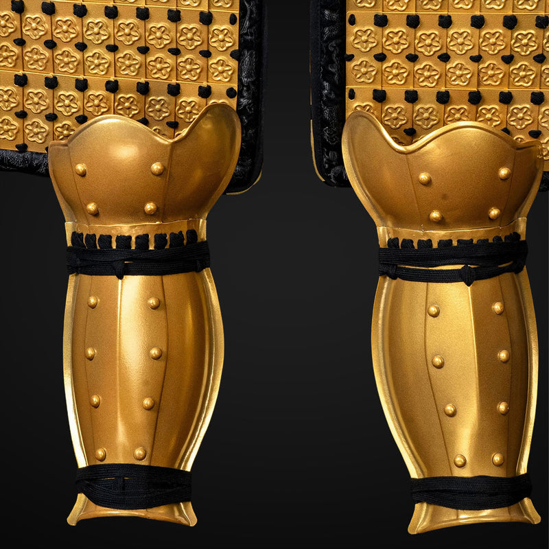 Handmade Life Sized Golden Japanese Samurai Armor Yoroi and Custom Fit 