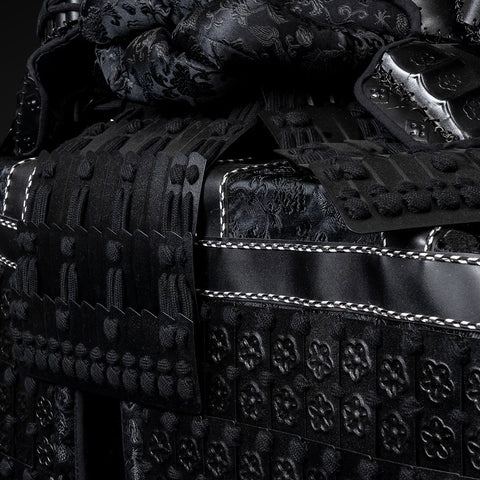Life-Size Samurai Armor Displayed with Old Armor Beer Company Custom Details

