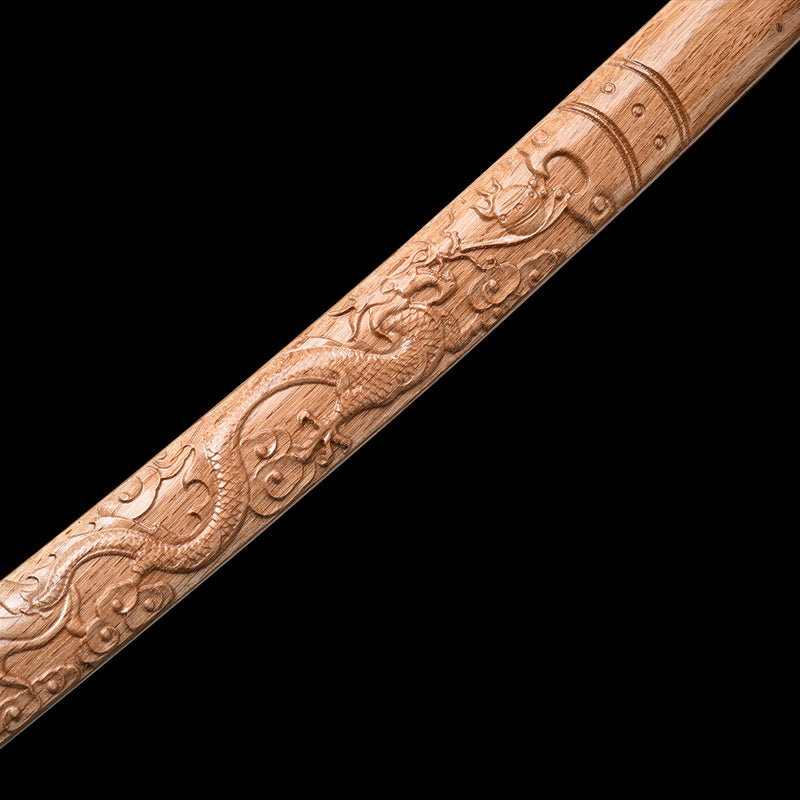 Dragon Scales T10 Forged Katana with Genuine Ray Skin & Gold-Silver Fittings 